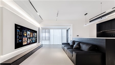 12.8w打造現(xiàn)代黑白風(fēng)格的家130m² | 麗爾曼頓全房全屋整裝