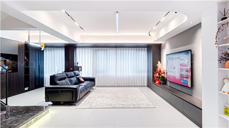 12.8w打造現(xiàn)代黑白灰風(fēng)格的家156m² | 麗爾曼頓全房全屋定制